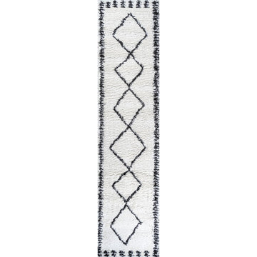 Calvia Moroccan Diamond Shag Area Rug